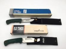 Lot of 2 Schrade Old Timer Hunting Knives