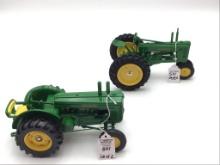 Lot of 2-1/16 Scale John Deere Toy Tractors-Both
