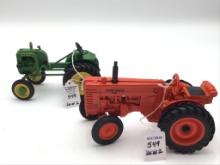 Lot of 2-1/16 Scale John Deere Toy Tractors
