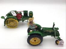 Lot of 2-1/16 Scale Toy Tractors Including
