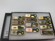 Lot of 12 Franklin Mint Collector John Deere