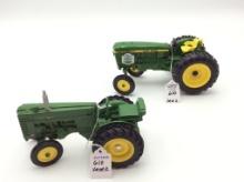 Lot of 2-1/16 Scale John Deere Toy Tractors