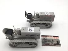 Lot of 2-Caterpillar 2 Ton Toy Tractors-One Marked