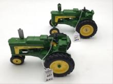 Lot of 2-1/16 Scale John Deere Toy Tractors