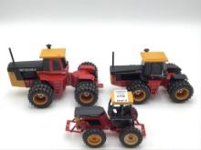 Lot of 3 Various Size Versatile Toy Tractors