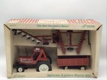 Ertl Scale Models Deluxe 4 Piece Farm Set w/