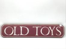 Old Toys Painted Wood Sign (34 X 7)