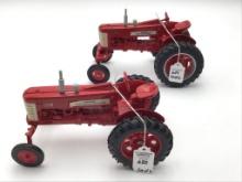 Lot of 2-1/16 Scale Farmall 350 Toy Tractors