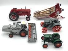 Group of Various Farm Machinery Including