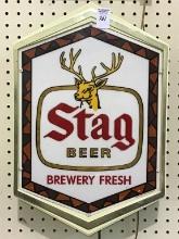 Wall Hanging Stag Beer Sign (In Working Order)