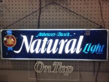 Wall Hanging Lighted Beer Sign-Anheuser Busch