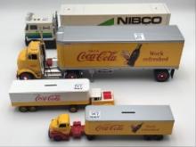 Lot of 4 Including Lg. Coca Cola Semi
