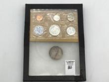 1879 Morgan Silver Dollar & 1963 Ben Franklin