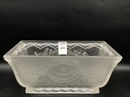 Signed Berlys Art Deco France Crystal
