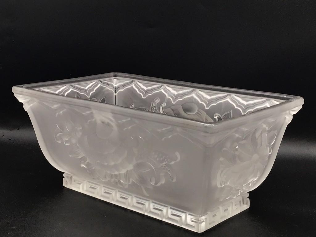 Signed Berlys Art Deco France Crystal