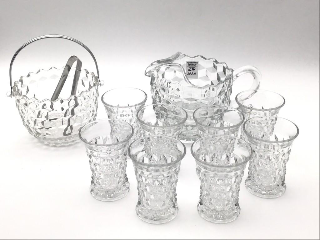 10 Piece Set of American Fostoria Glassware
