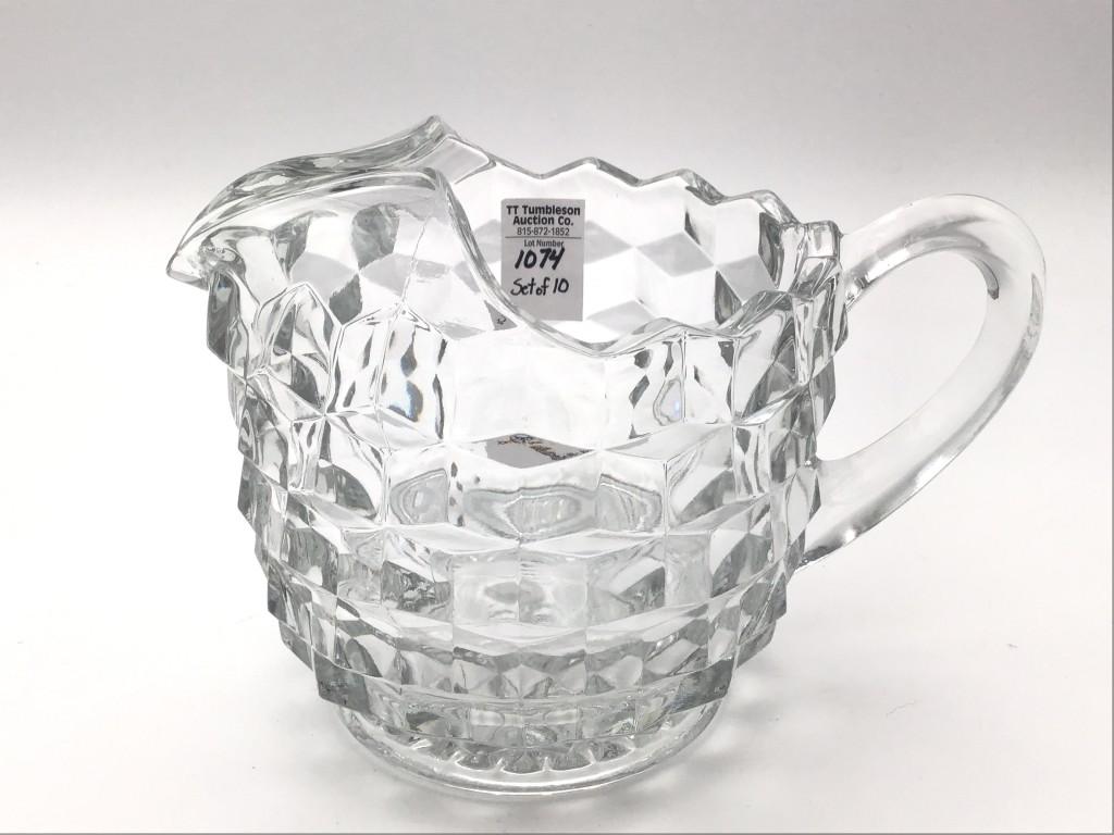 10 Piece Set of American Fostoria Glassware
