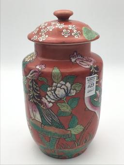 Lot of 2 Floral Decorated Oriental Pieces