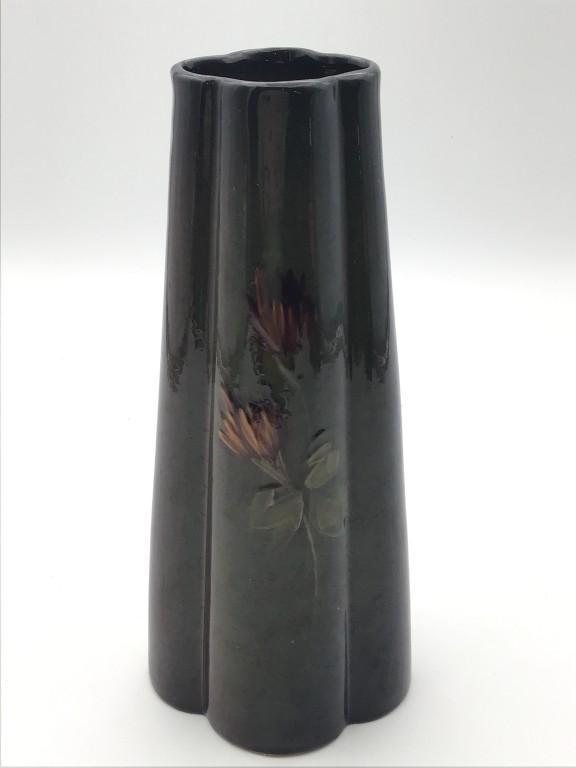Lot of 2-Floral Decorated Weller Pottery Vases
