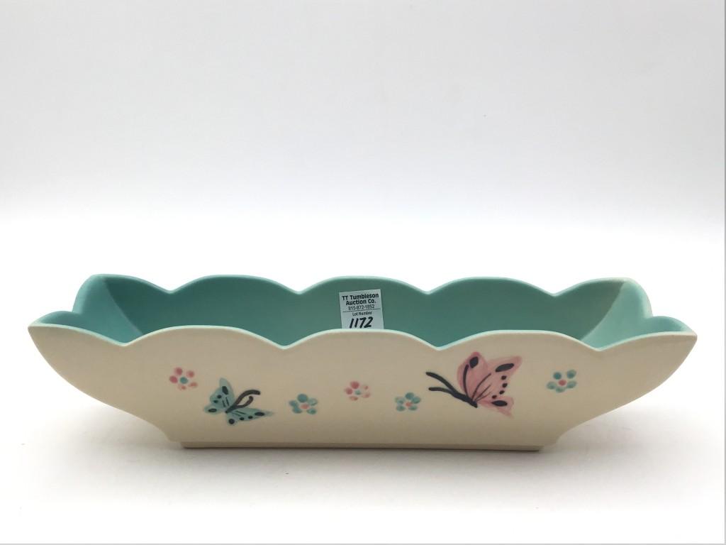 Lot of 2 Hull Pottery Butterfly Pieces Including