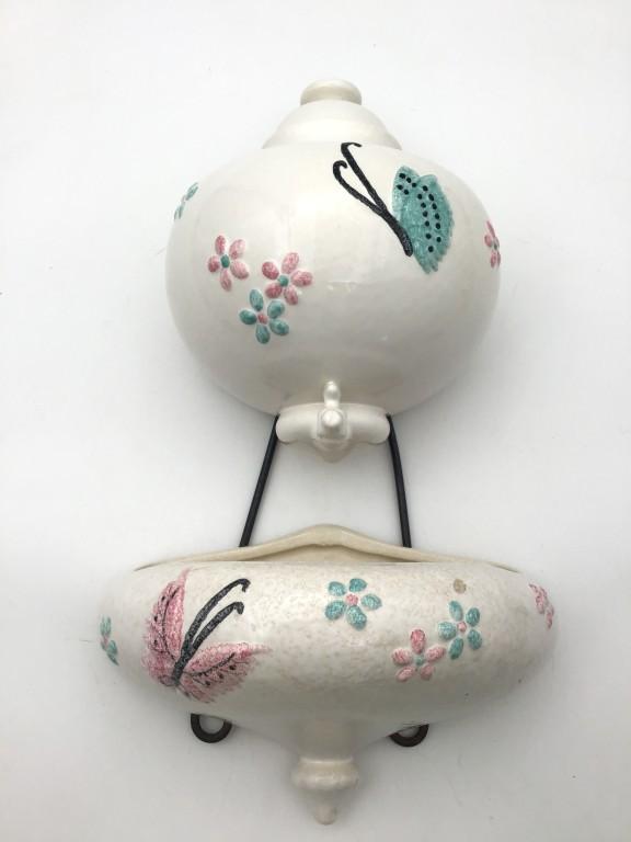 Lot of 2 Hull Pottery Butterfly Pieces Including