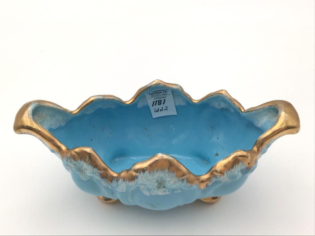 Lot of 2 Hull Pottery Sm. Planters (4 Inches