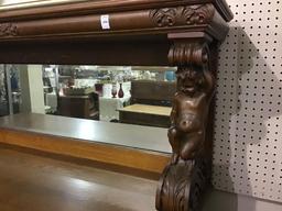 Lg. Beautiful Carved Side Board Cabinet w/