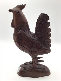 Carved Wood Chicken or Rooster