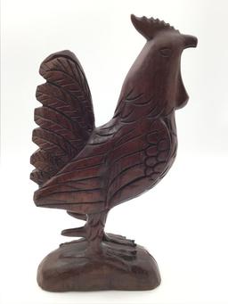 Carved Wood Chicken or Rooster
