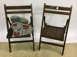Lot of 3 Including 2-Matching Vintage Slat