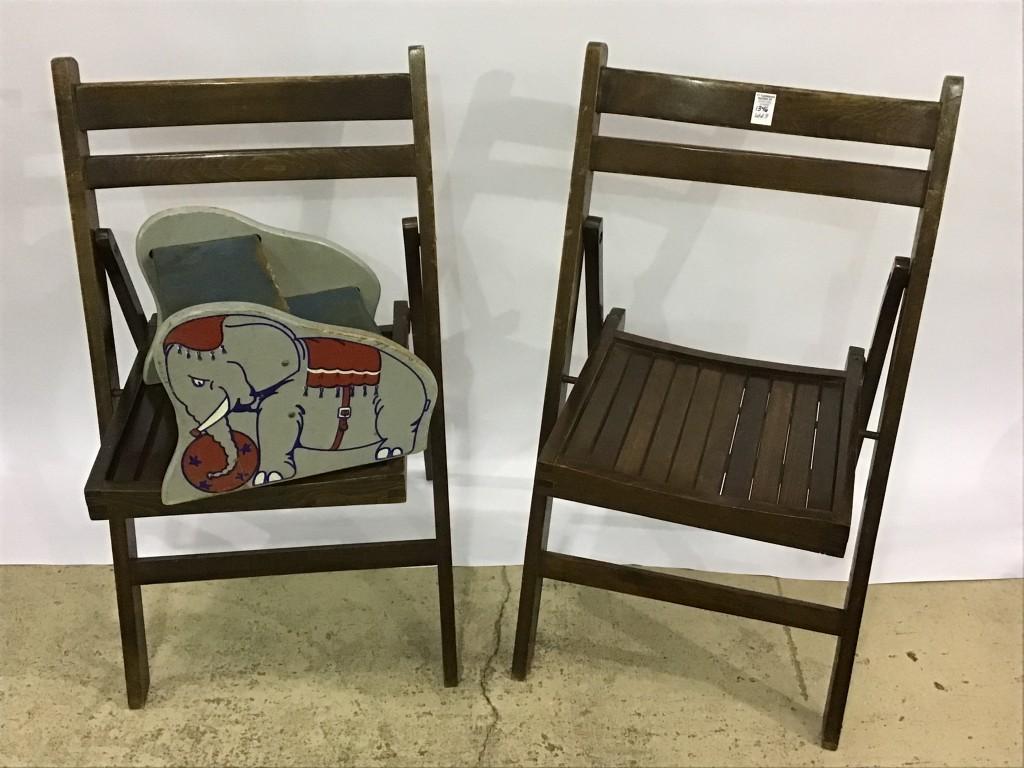 Lot of 3 Including 2-Matching Vintage Slat