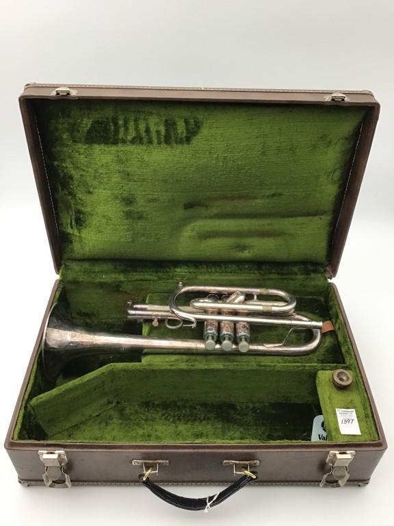 Getzen 300 Series Trumpet Marked Elkhorn, WIS