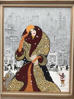 Lot of 2 Original Framed Paintings by Carlotta
