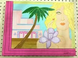 Lot of 2 Original Paintings by Carlotta Dodels