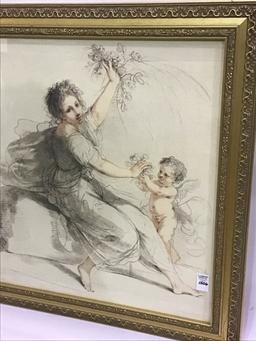 Framed Contemp, Print of Angels