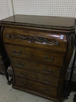 Contemp. Five Drawer Chest of Drawers