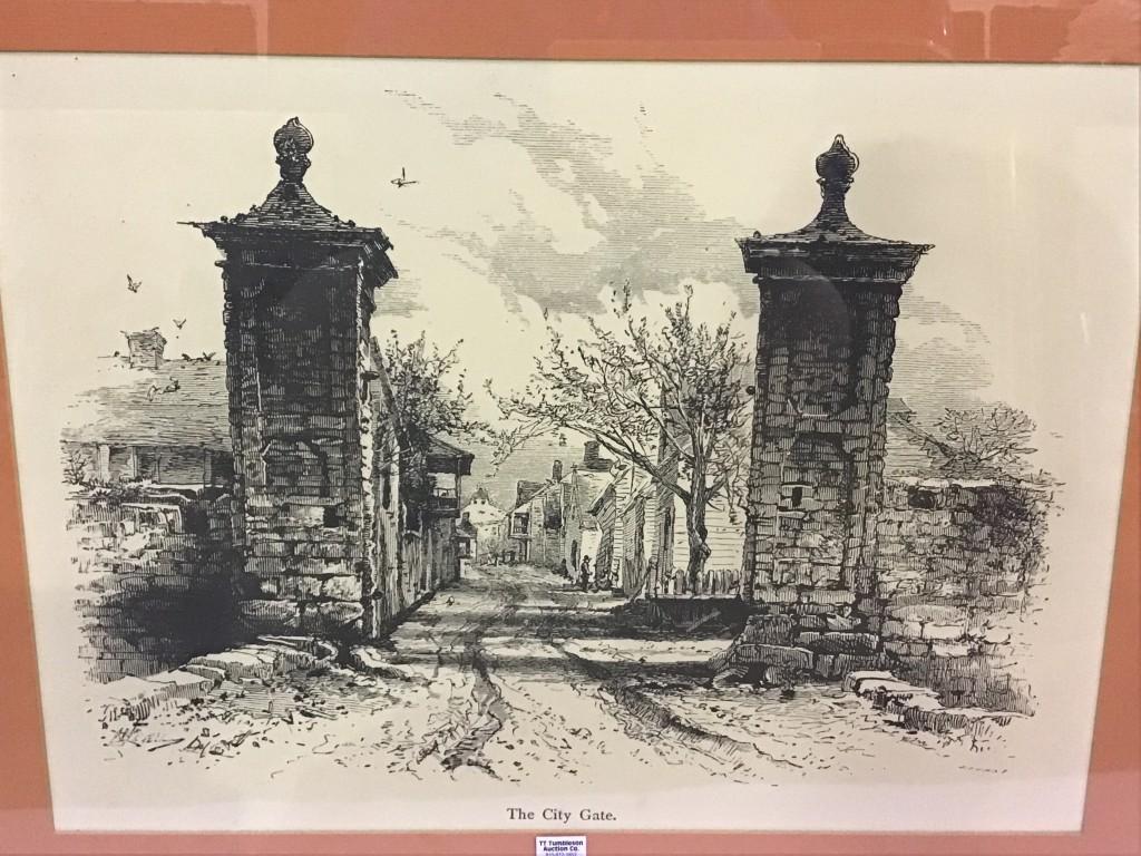Lot of 2 Contemp. Framed Prints Including