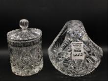 Lot of 2 Unmarked Waterford Pieces Including