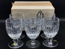 Set of 6 Waterford Crystal Stemware w/ Box