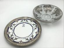 Lot of 2 Including Sterling Silver Rim Royal
