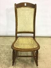 Antique Rocker w/ Cane Seat & Back