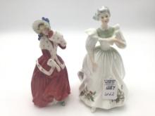 Lot of 2 Royal Doulton Porcelain Figurines