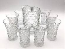 9 Piece American Fostoria Set Including