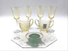 Lot of 7 Glassware Pieces Including 4 Fostoria