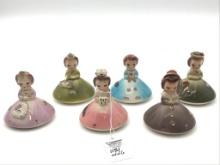 Set of 6 Josef Originals American Beauty Girl