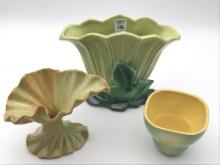Lot of 3 Pottery Vases Including McCoy (8 1/2