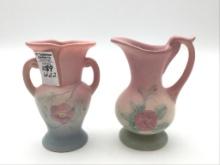 Lot of 2 Sm. Hull Pottery Pieces Including Open