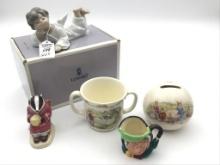 Lot of 5 Including Lladro Angel Laying Down