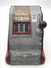Sm. Liberty One Cent Slot Machine in Working