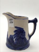 Blue & White Sleepyeye Pitcher (6 Inches
